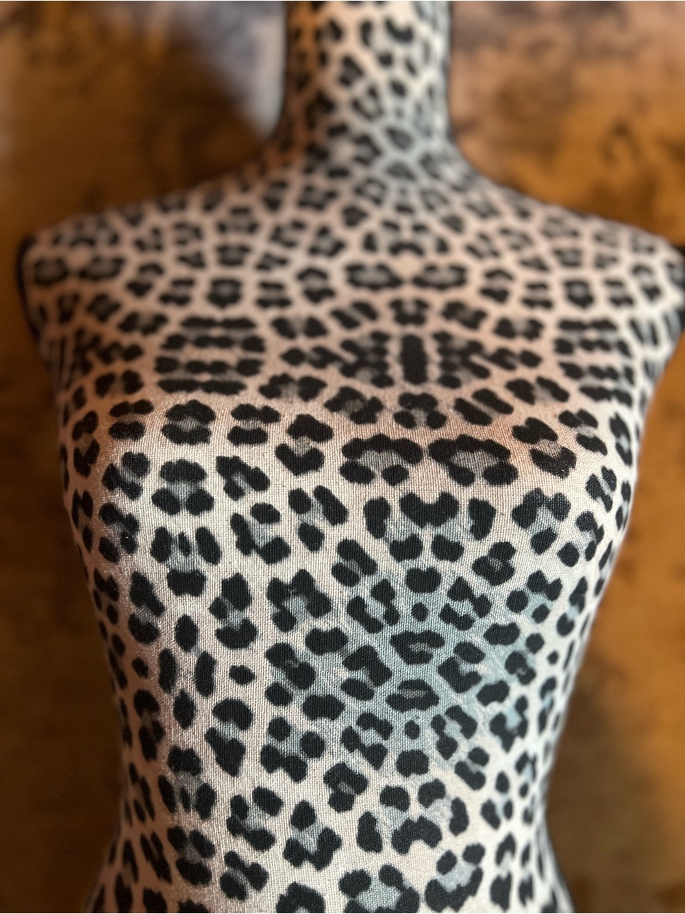 Leopard Print Dress Form Mannequin Torso - Picture 10 of 10